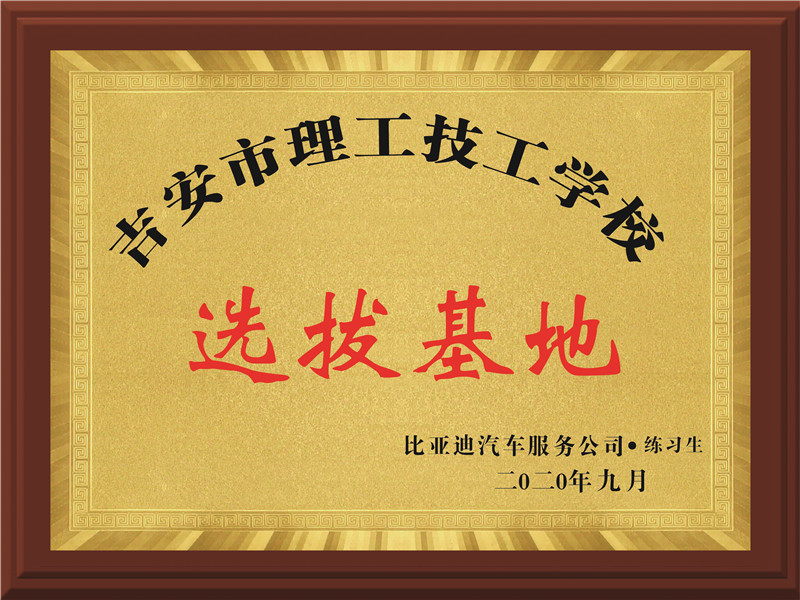 比亚迪汽车服务公司选拔基地